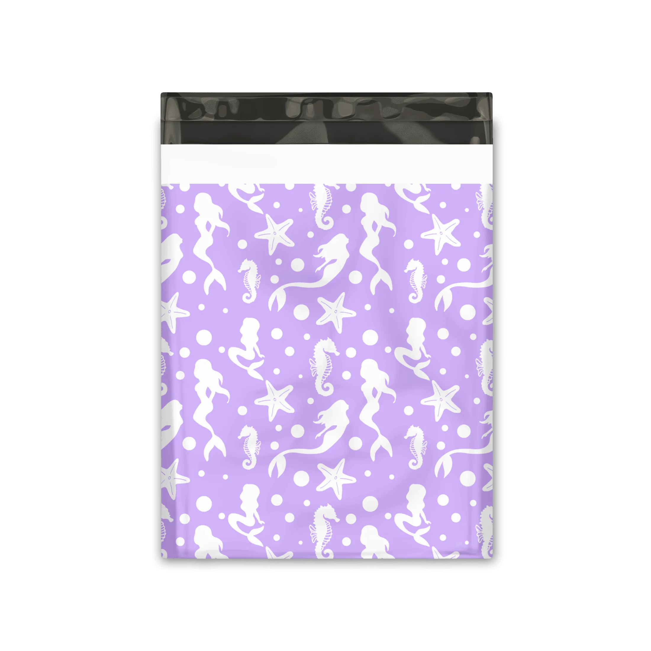 12x15" Purple Mermaids Designer Poly Mailers Shipping Envelopes Premium Printed Bags