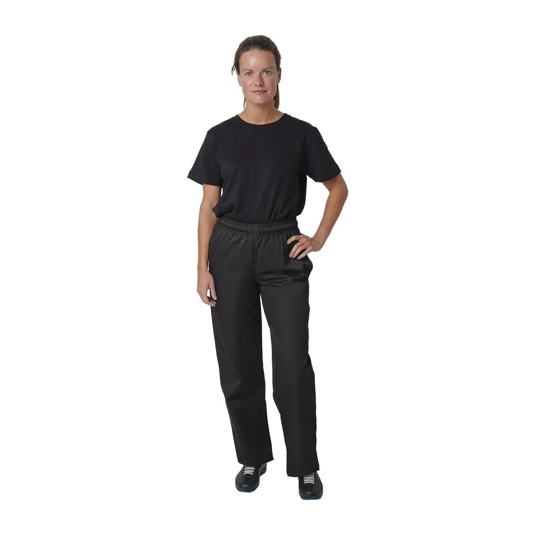 A582-XS Whites Vegas Chef Trousers Polycotton Black XS