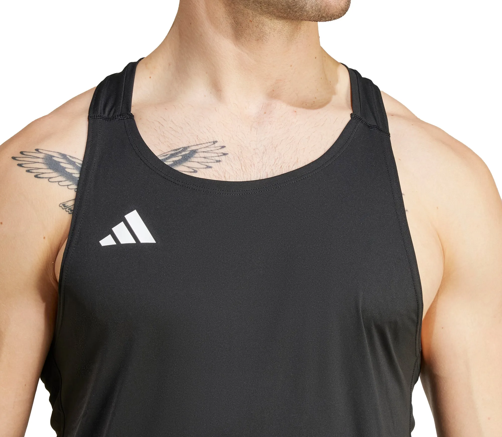 adidas Adizero Essentials Mens Running Vest - Black