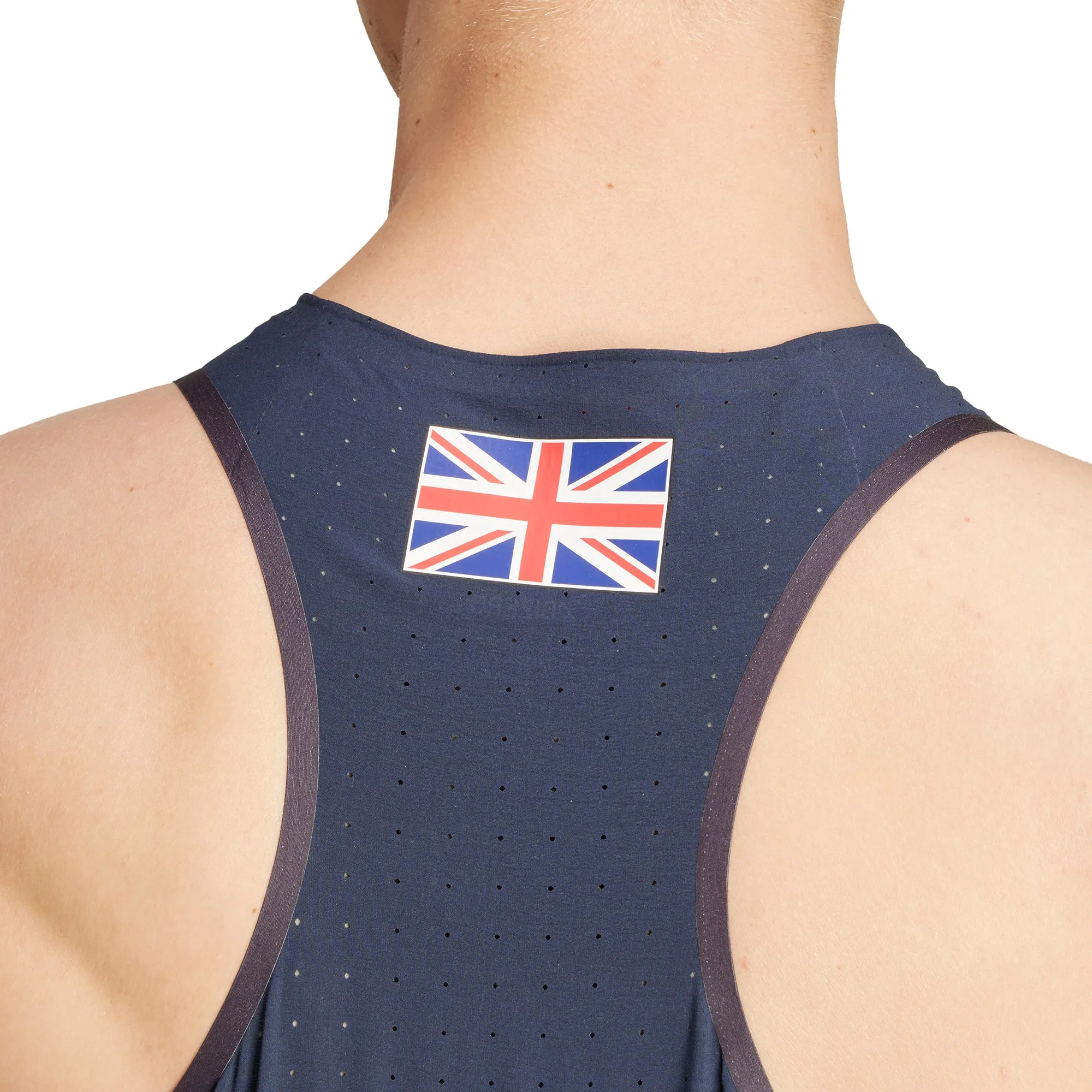 adidas Adizero Team GB Mens Running Vest - Navy