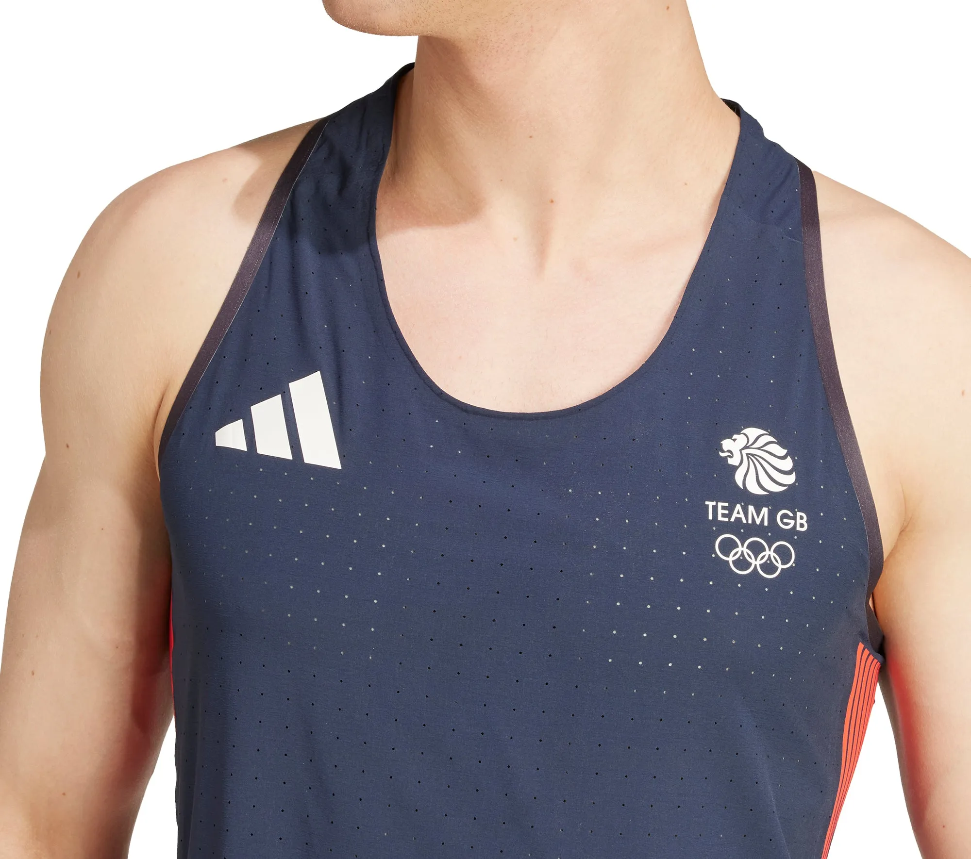 adidas Adizero Team GB Mens Running Vest - Navy