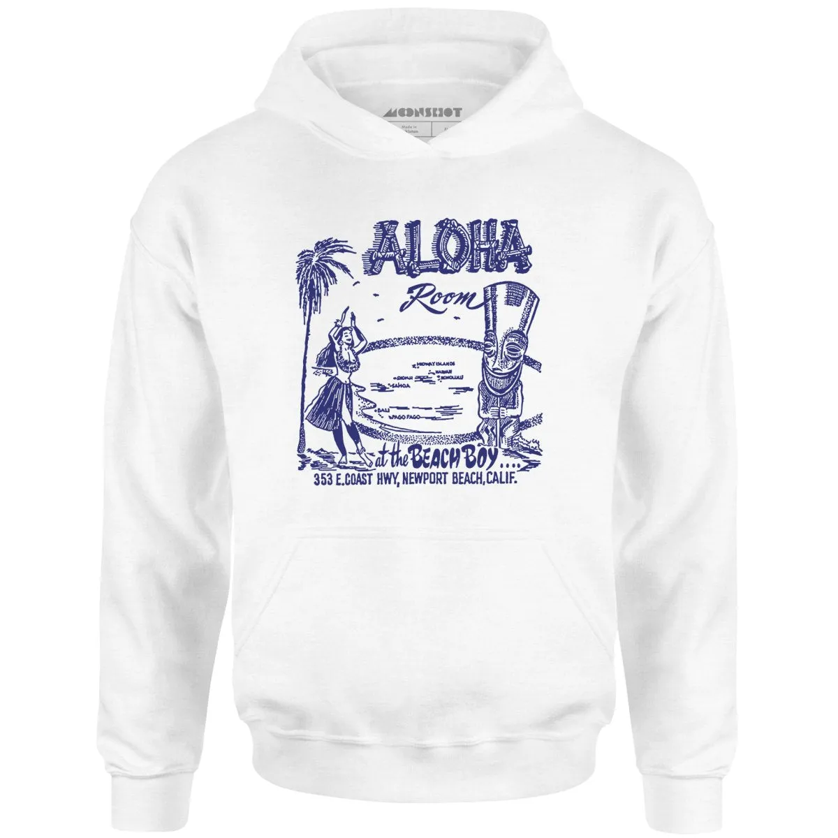 Aloha Room - Newport Beach, CA - Vintage Tiki Bar - Unisex Hoodie