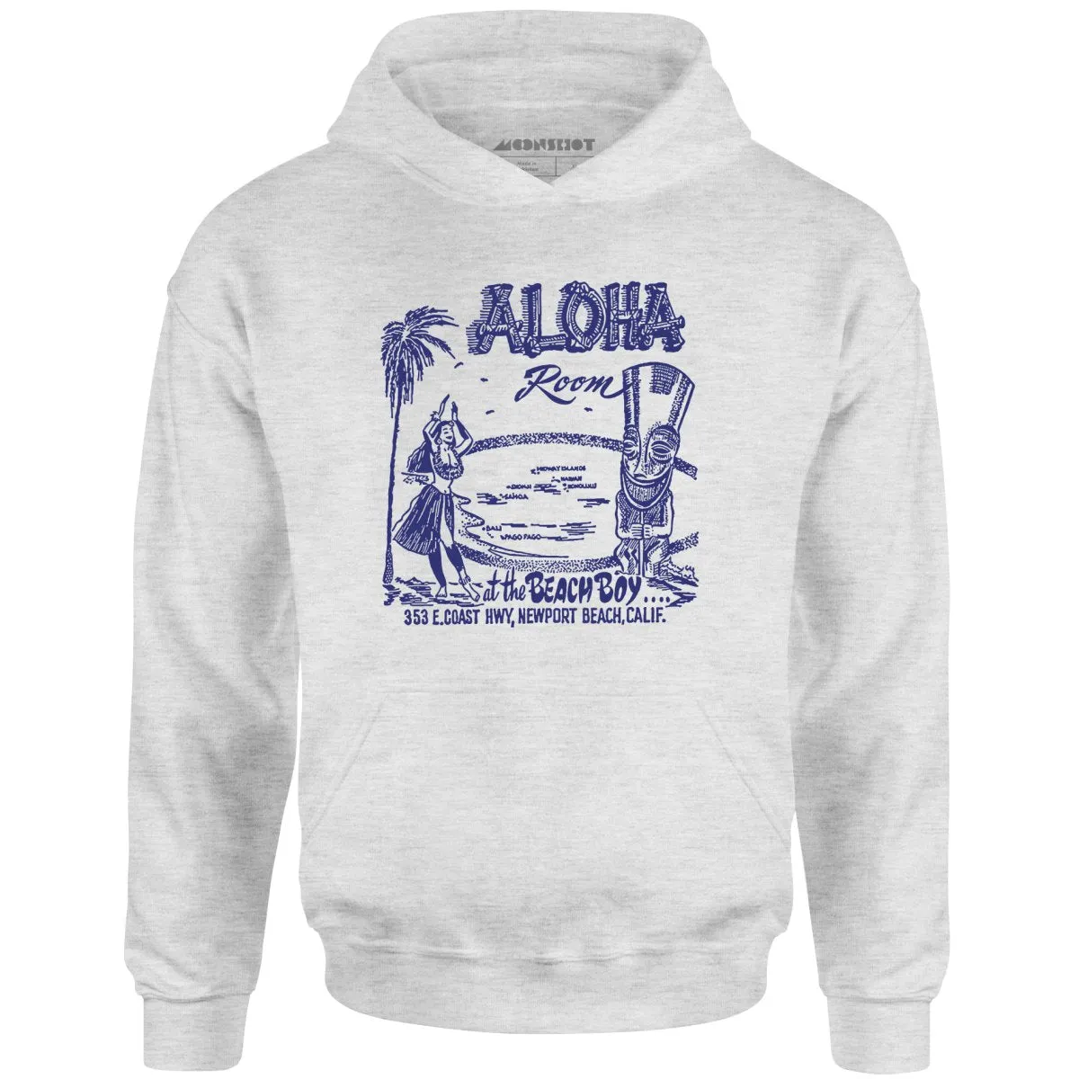 Aloha Room - Newport Beach, CA - Vintage Tiki Bar - Unisex Hoodie