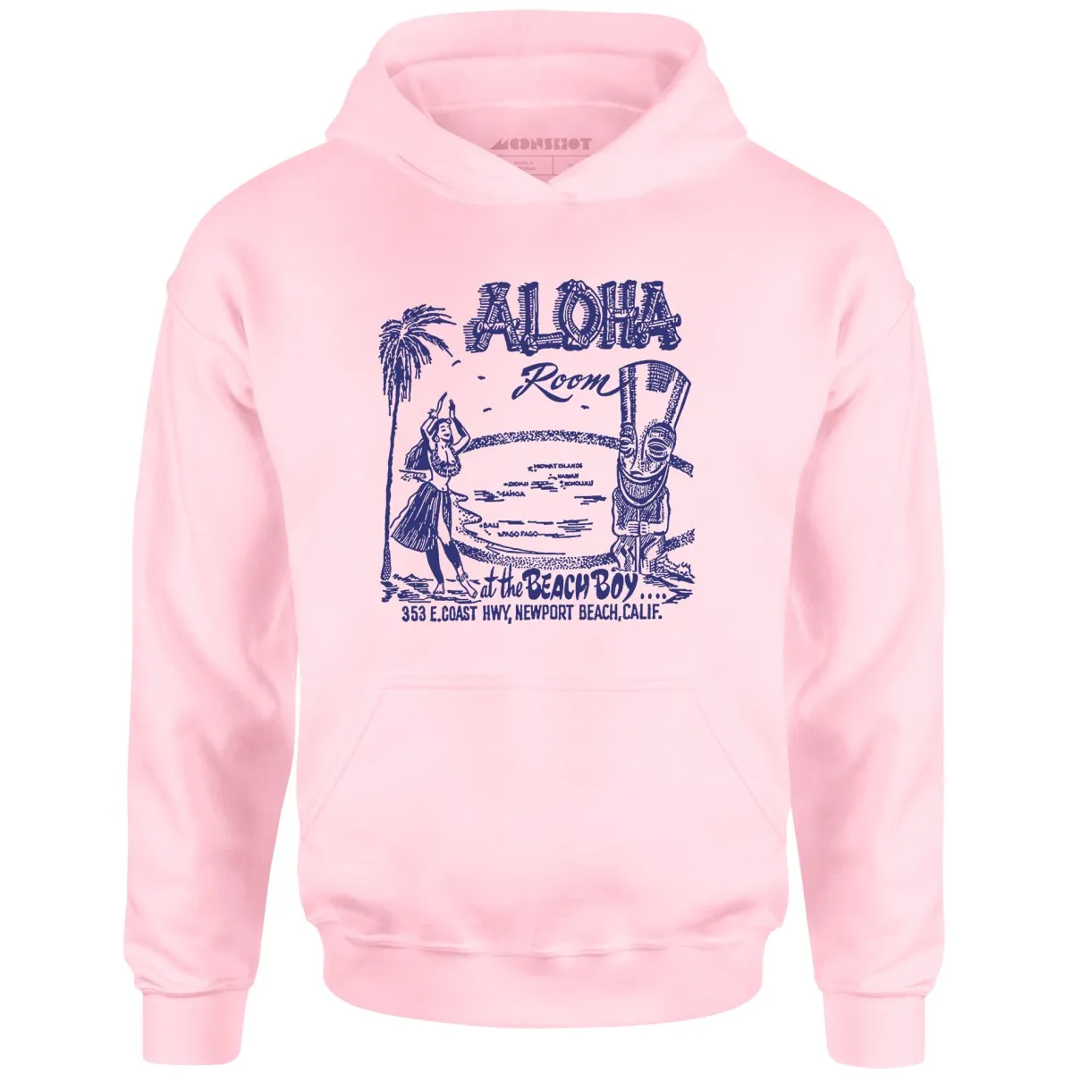 Aloha Room - Newport Beach, CA - Vintage Tiki Bar - Unisex Hoodie