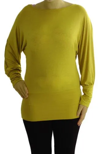 Amelie Long Batwing Sleeve Tops