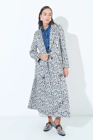 Animal print long blazer wholesale