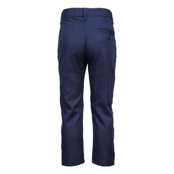 BOYS NAVY BASIC LONG TROUSERS