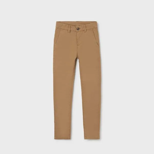 BROWN TWILL TROUSERS FOR BOYS.