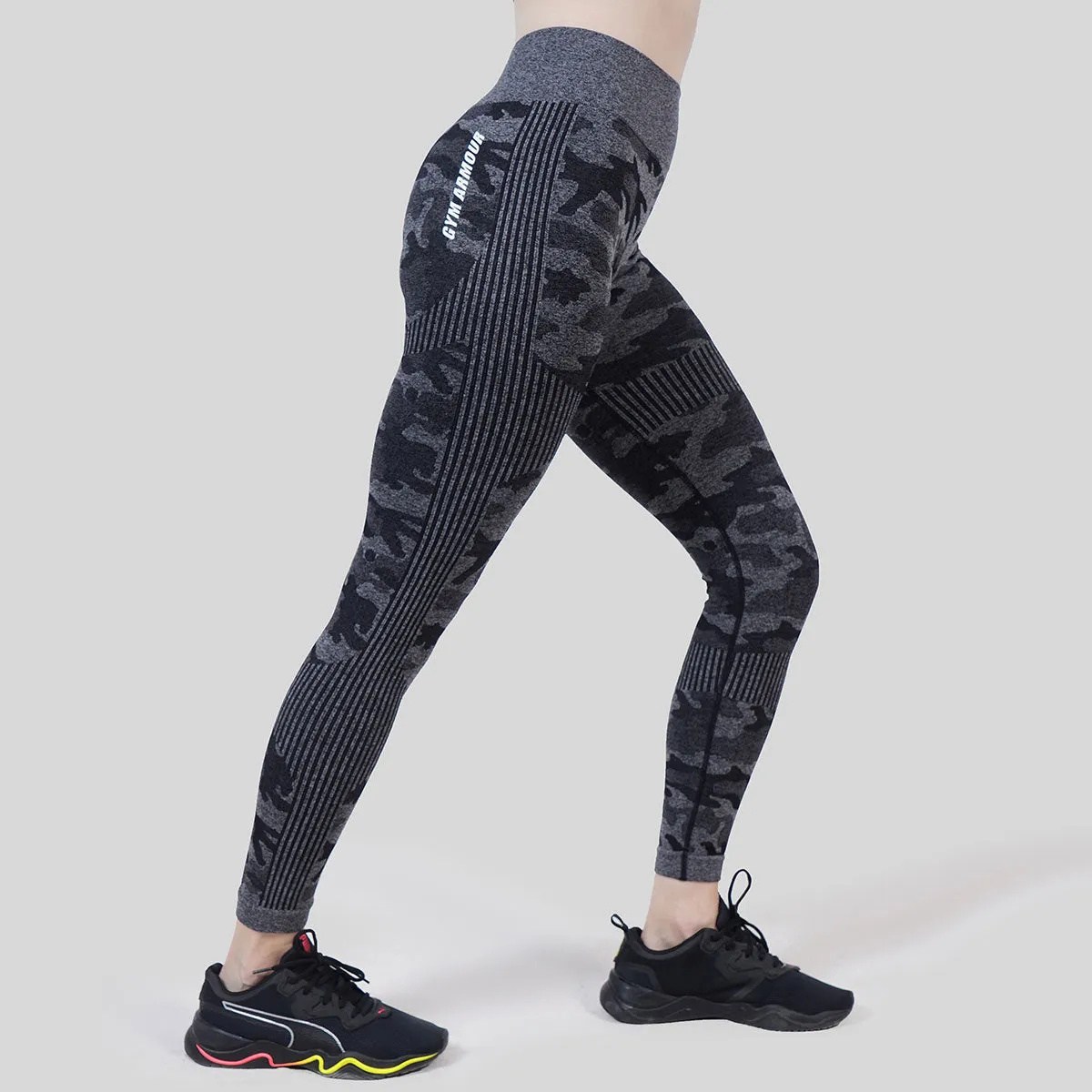 Camo Seamless Leggings (Black)