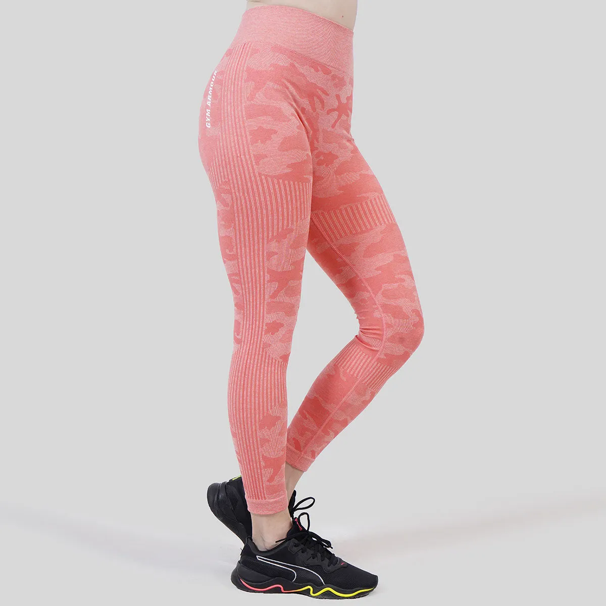 Camo Seamless Leggings (Peach)