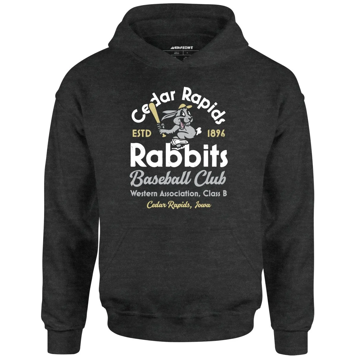 Cedar Rapids Rabbits - Iowa - Vintage Defunct Baseball Teams - Unisex Hoodie