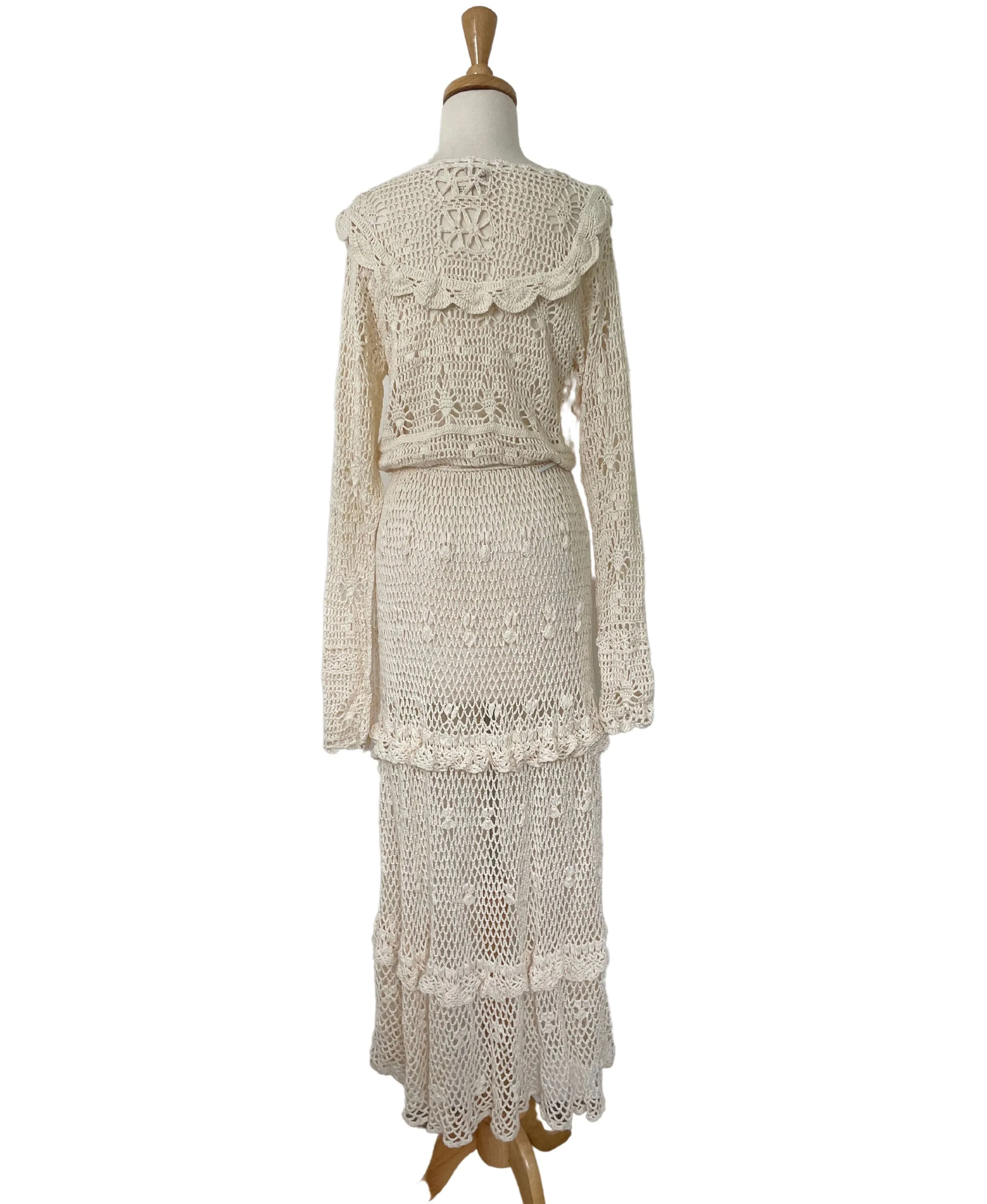 Chasing Unicorns Crochet Cream Maxi