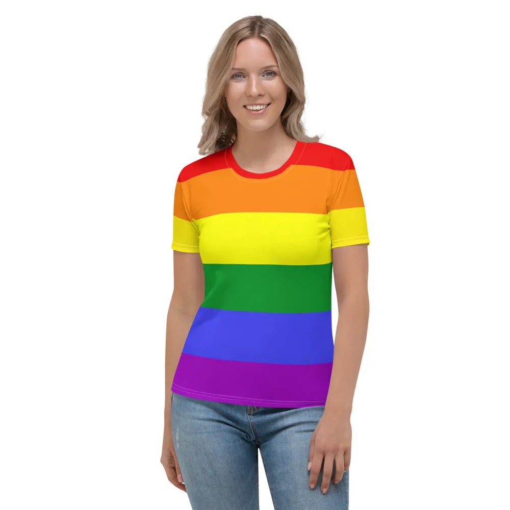 Classic Rainbow Pride Flag Fitted T-shirt