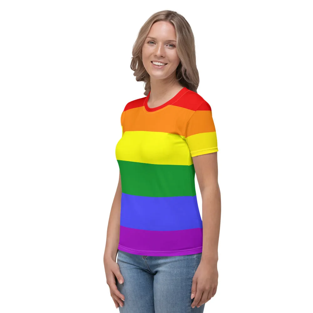 Classic Rainbow Pride Flag Fitted T-shirt