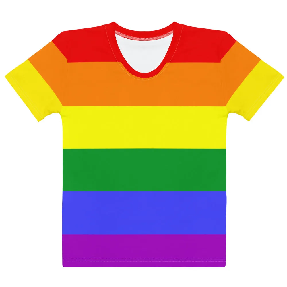 Classic Rainbow Pride Flag Fitted T-shirt