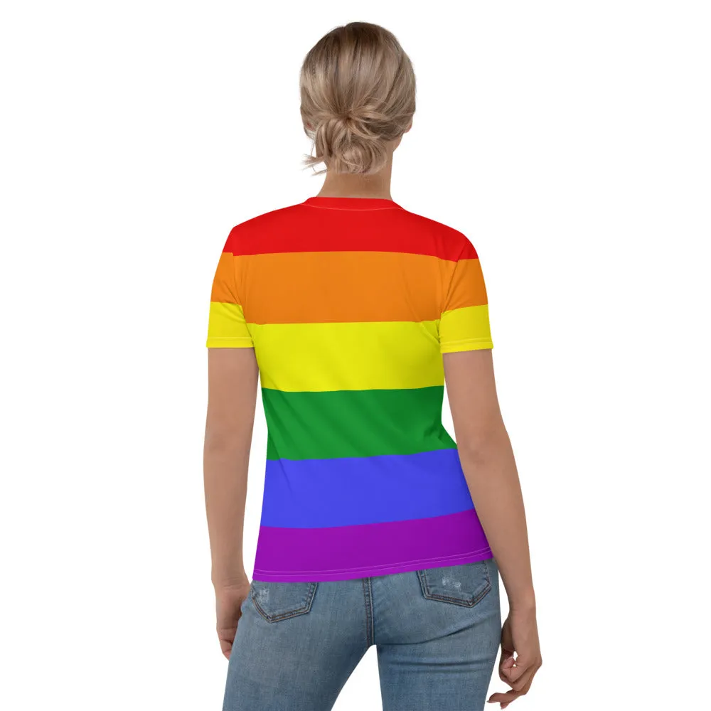 Classic Rainbow Pride Flag Fitted T-shirt