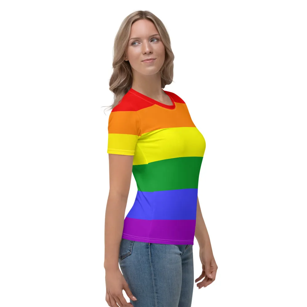 Classic Rainbow Pride Flag Fitted T-shirt