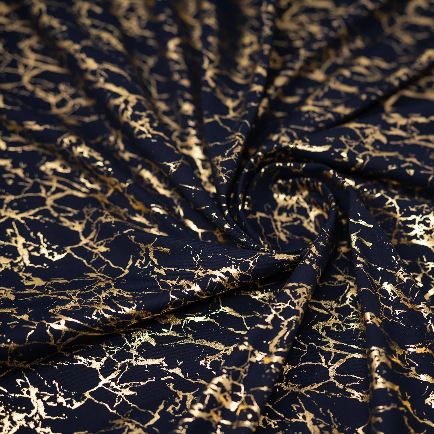 Cracked Foil Printed Microflex Fabric | Blue Moon Fabrics