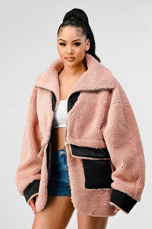 DETACHABLE SHERPA JACKET