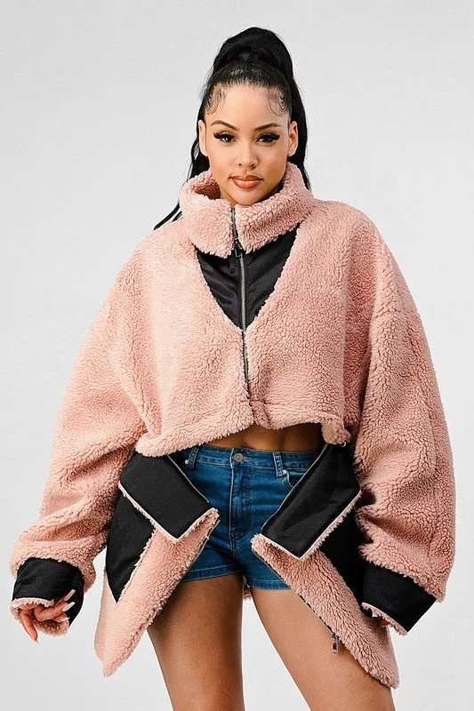 DETACHABLE SHERPA JACKET