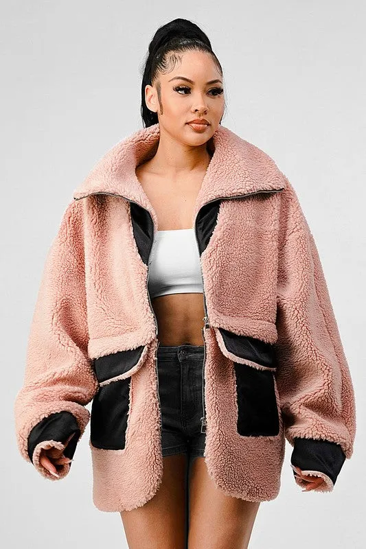 DETACHABLE SHERPA JACKET