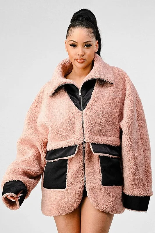 DETACHABLE SHERPA JACKET