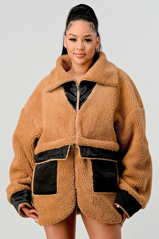 DETACHABLE SHERPA JACKET