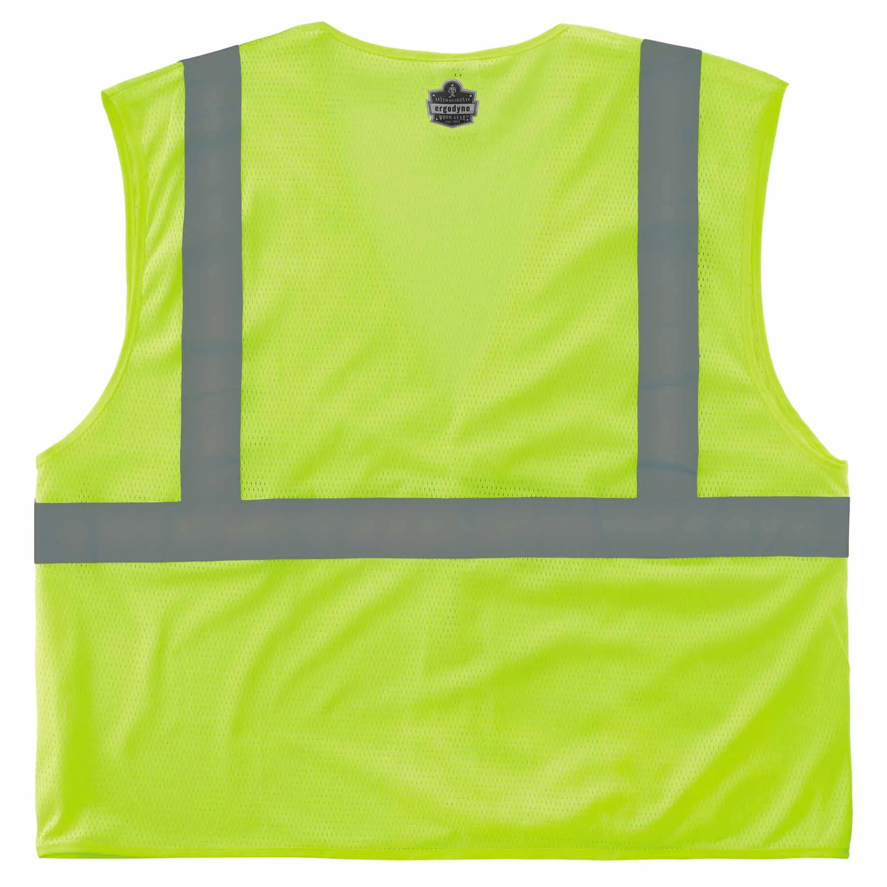 Ergodyne 24528 8210HL-S 4XL Lime Class 2 Economy Mesh Vest - Single Size