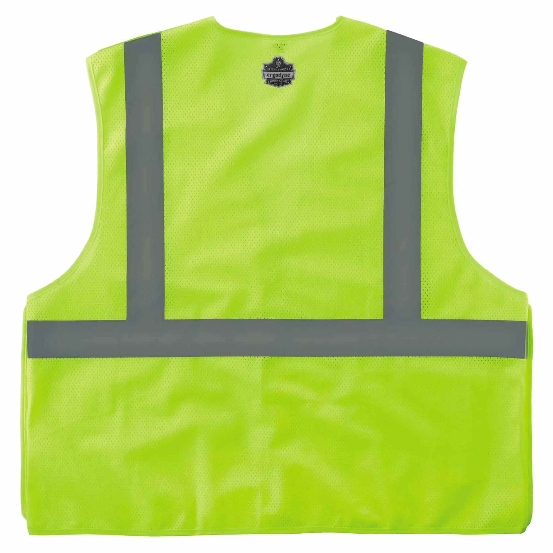 Ergodyne 24548 8215BA-S 4XL Lime Class 2 Economy Breakaway Mesh Vest - Single Size