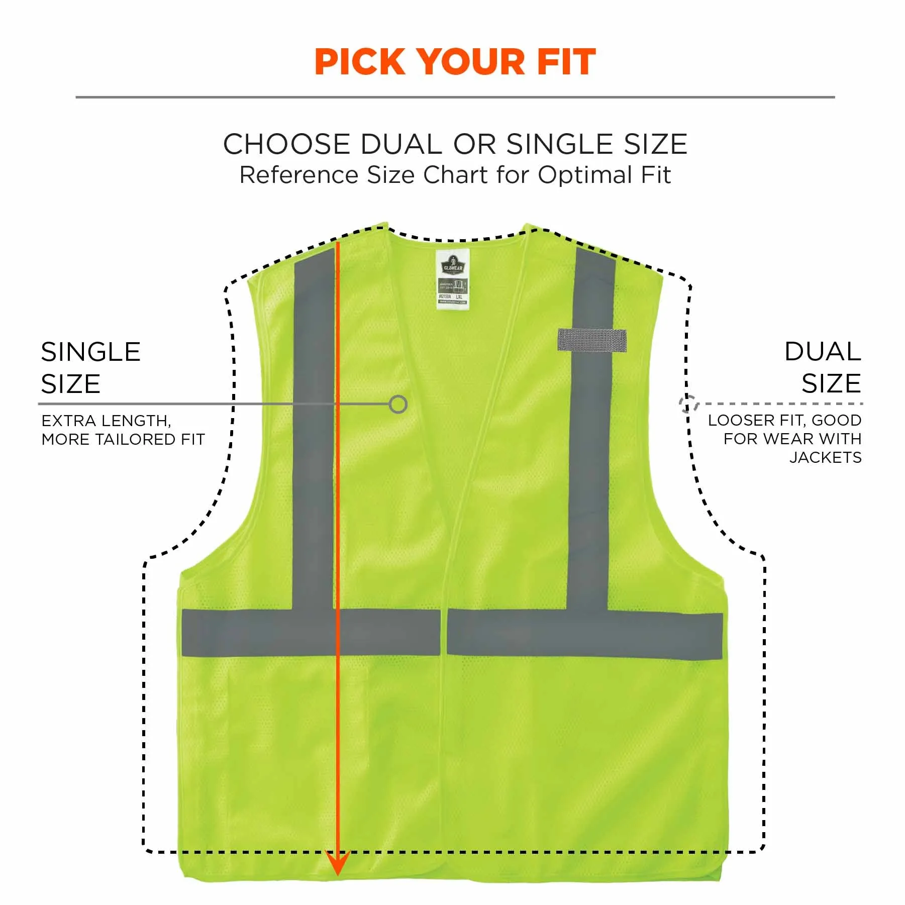 Ergodyne 24548 8215BA-S 4XL Lime Class 2 Economy Breakaway Mesh Vest - Single Size