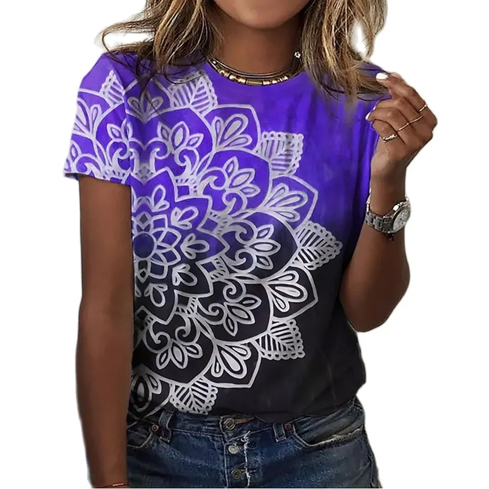 FashionSierra - Flowers Elegant Feminine T-Shirts