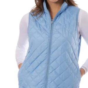 Golftini Quilted Vest - Sky Blue