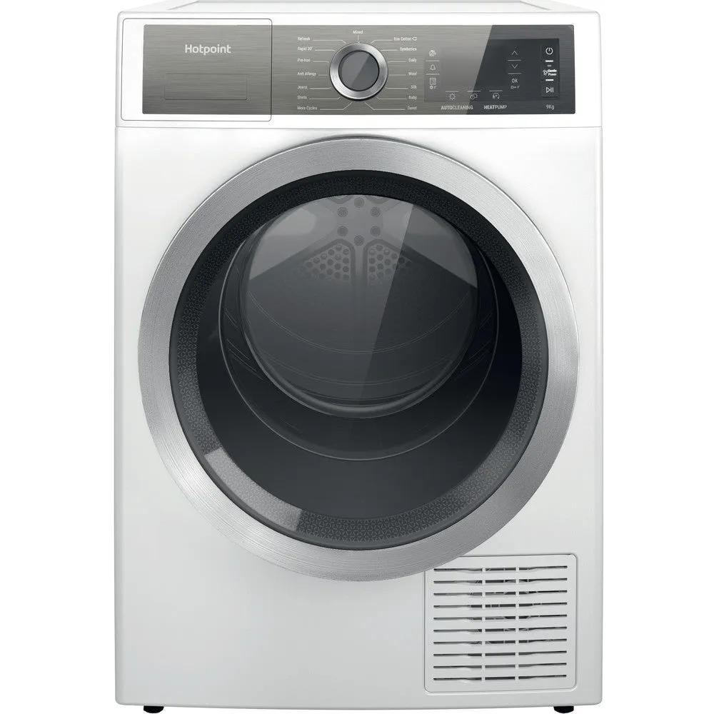 Hotpoint H8D94WBUK Gentlepower 9kg Heat Pump Tumble Dryer White