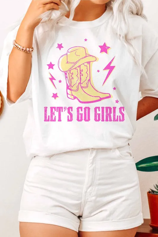 LET'S GO GIRLS WESTERN BOHO GRAPHIC TEE