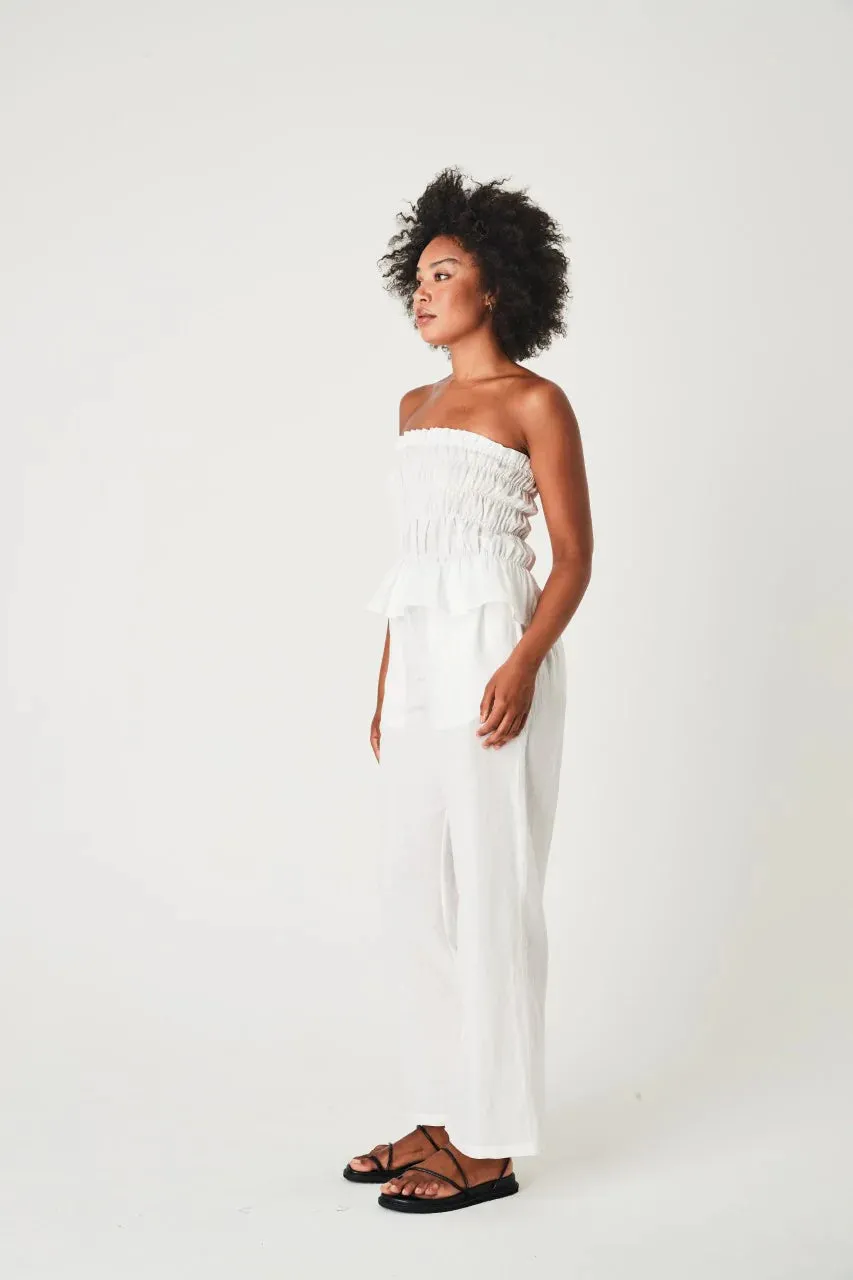 Linen Bodice- White