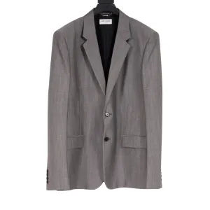 Mohair Wool Blazer (Gray)