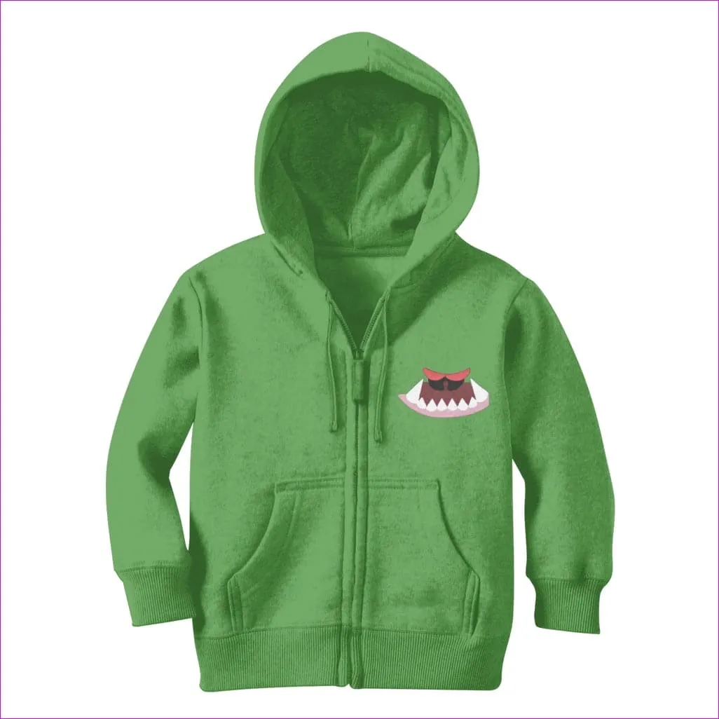 Monster Mouth Monster Kids Classic Zip Hoodie