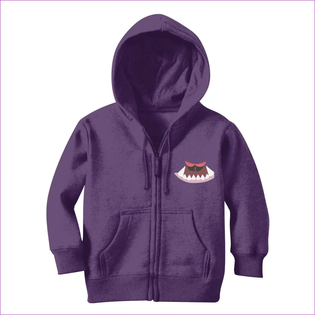 Monster Mouth Monster Kids Classic Zip Hoodie