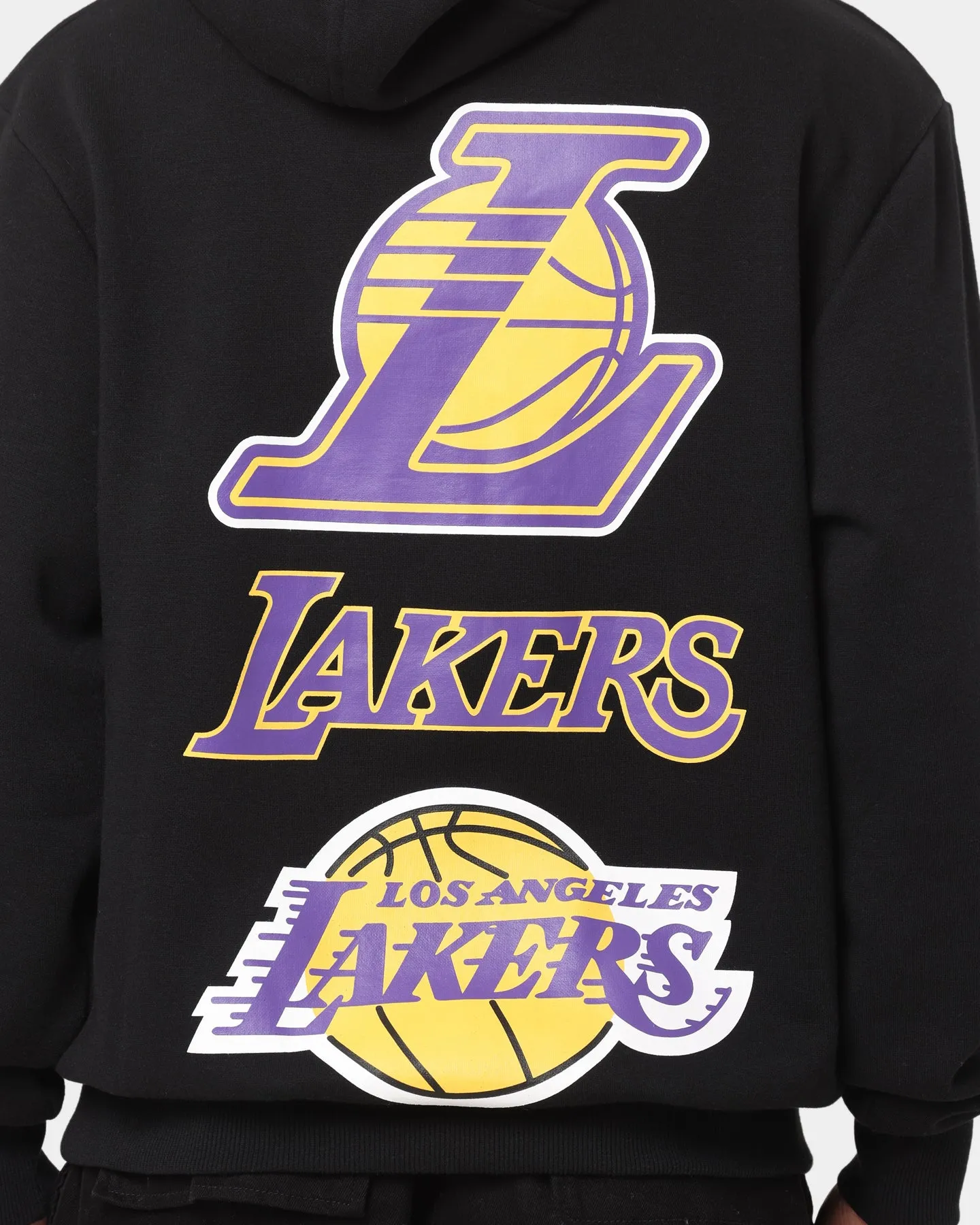 New Era Los Angeles Lakers Multi Logo Hoodie Black