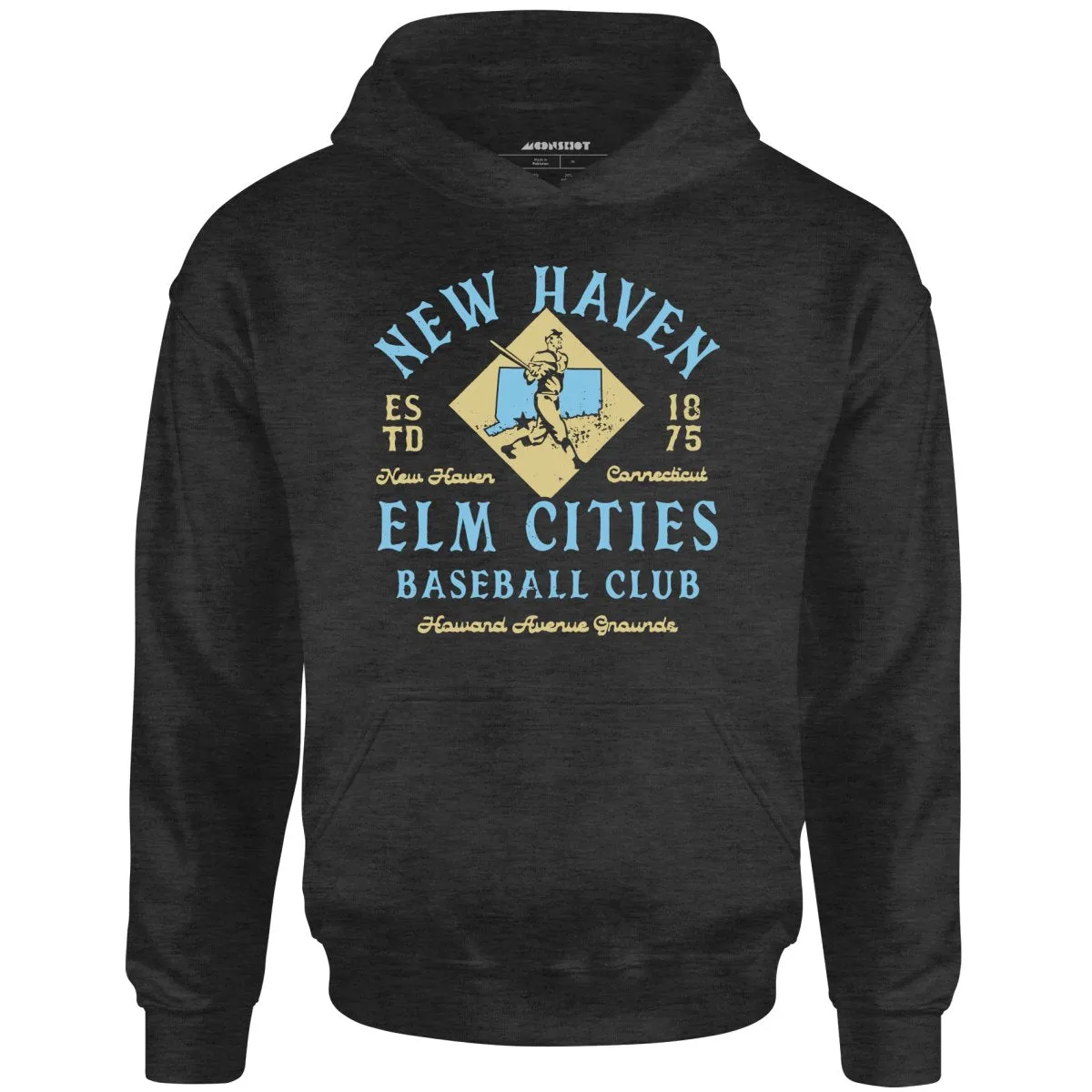 New Haven Elm Cities - Connecticut - Vintage Defunct Baseball Teams - Unisex Hoodie