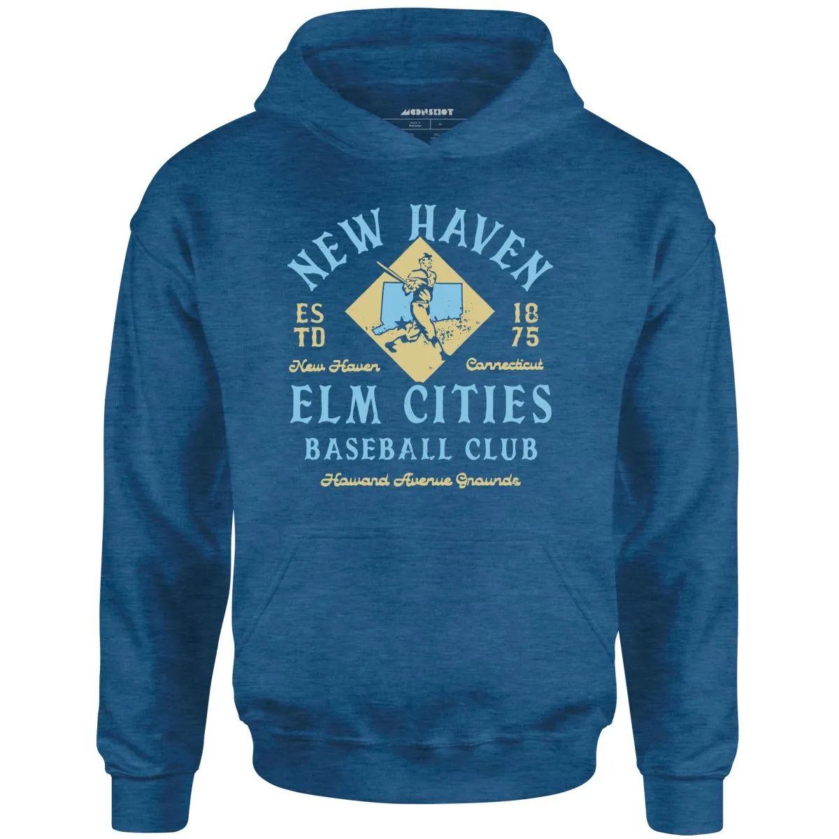 New Haven Elm Cities - Connecticut - Vintage Defunct Baseball Teams - Unisex Hoodie