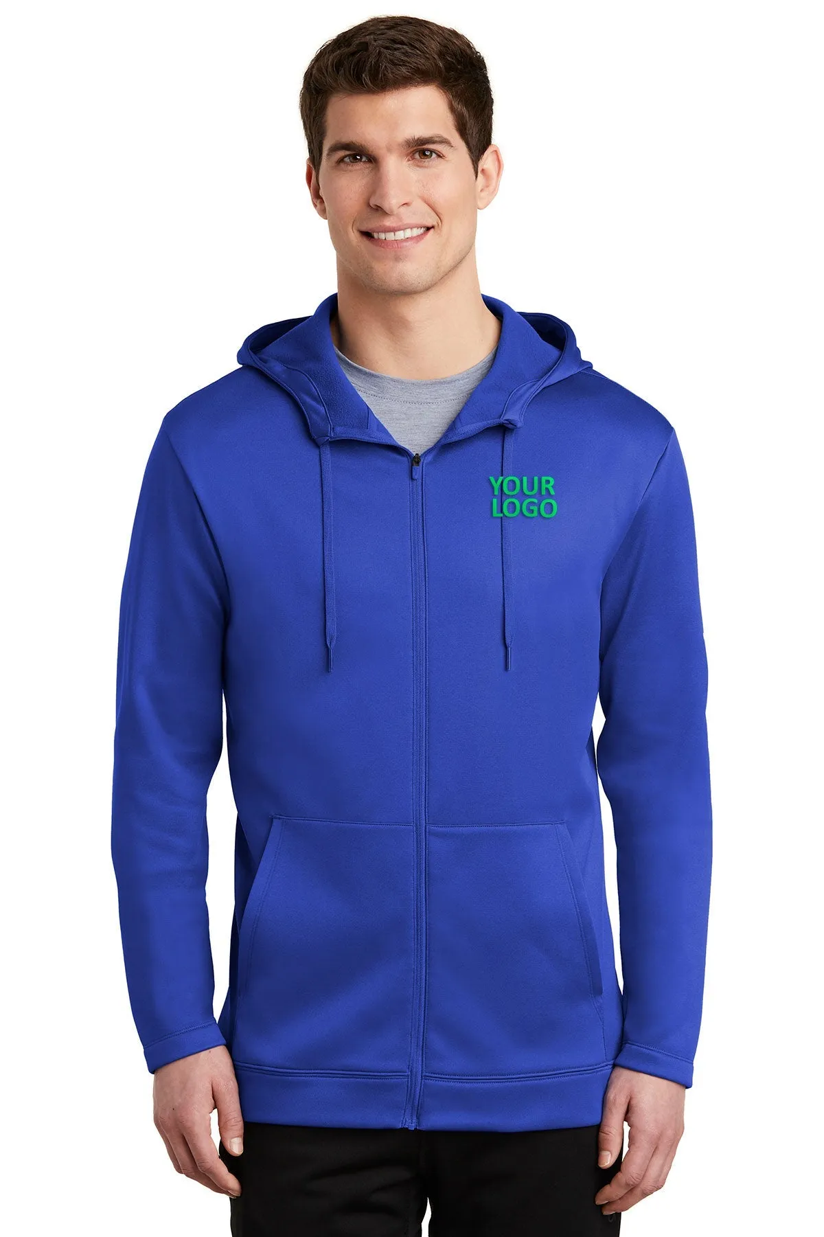 Nike ThermaFIT Customized Zip Hoodies, Game Royal