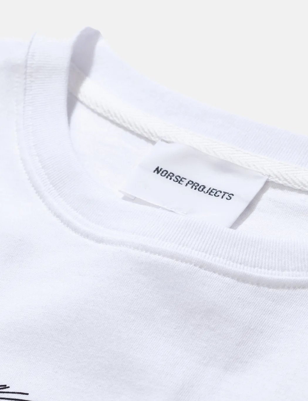 Norse Projects Niels Small Topo Logo T-Shirt - White