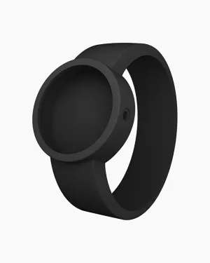 O clock silicone strap large black