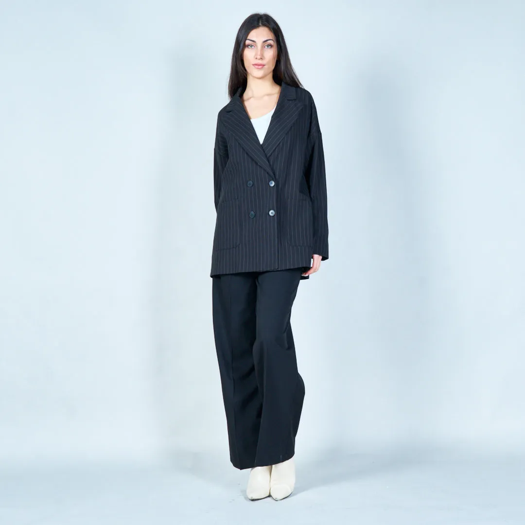 Pinstripe oversized blazer wholesale