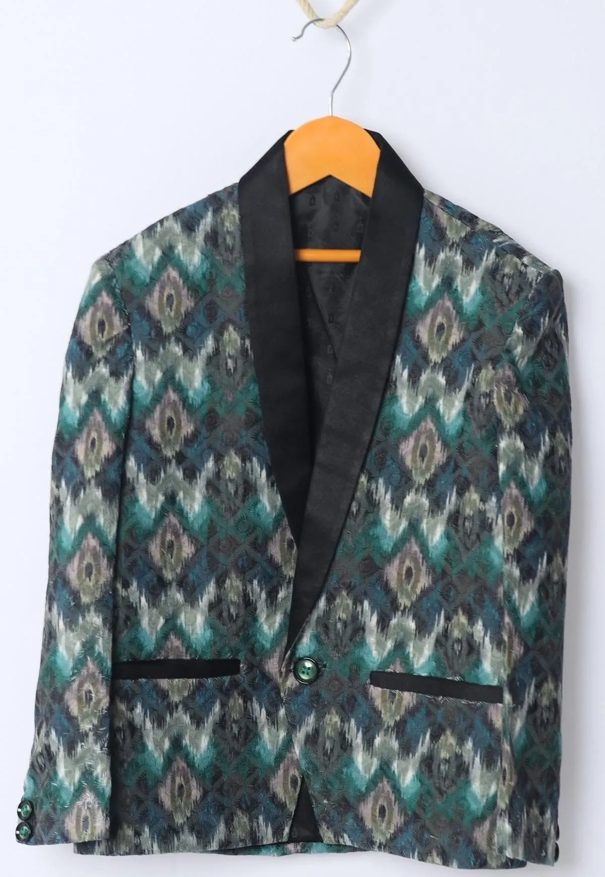 Pre-Order: Embroidery Styled  Jacquard Blazer Set