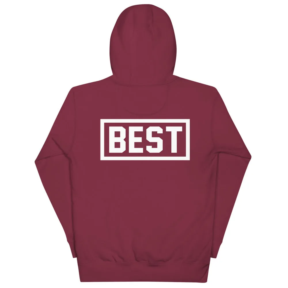 PRODUCT OF THE BAY BEST ON BACK MAROON  Hoodie