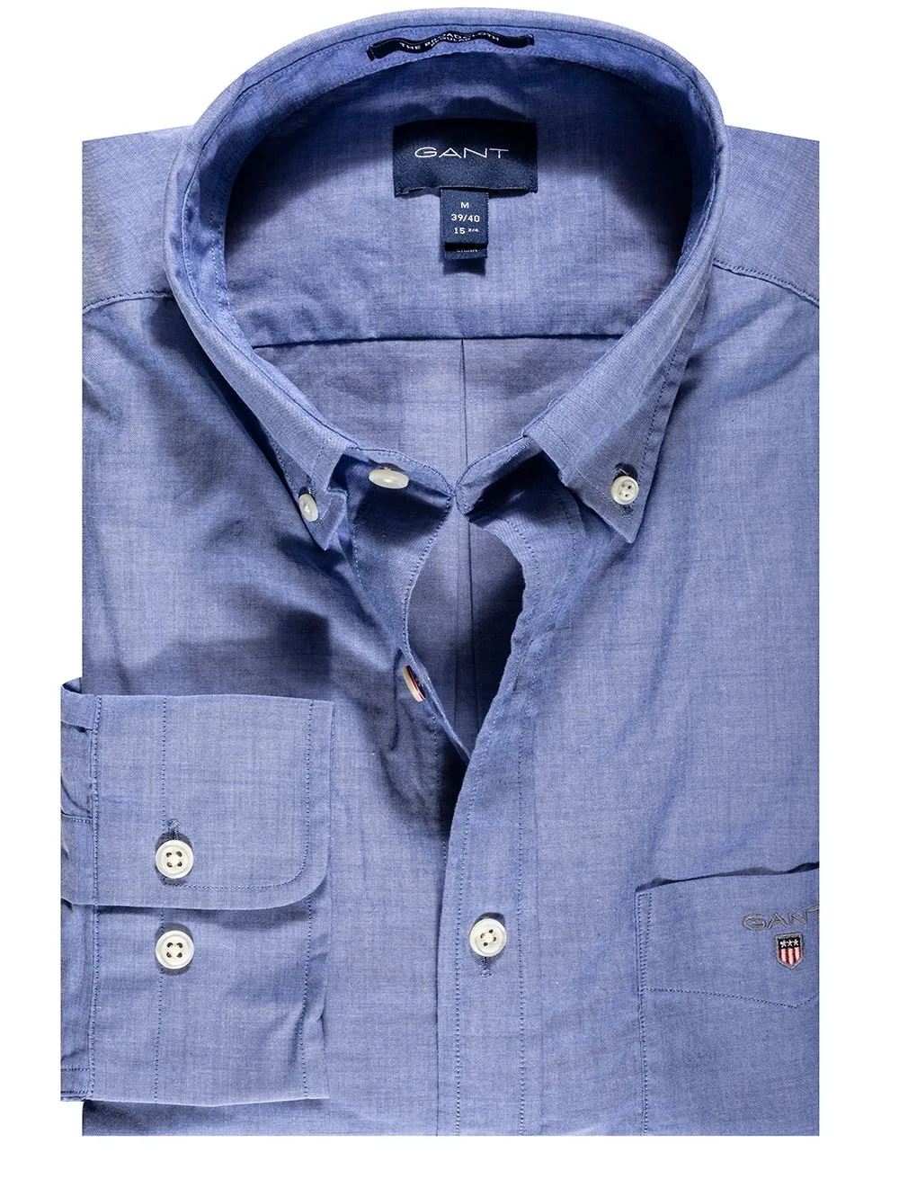 Regular Fit Broadcloth Buttondown Hamptons Blue