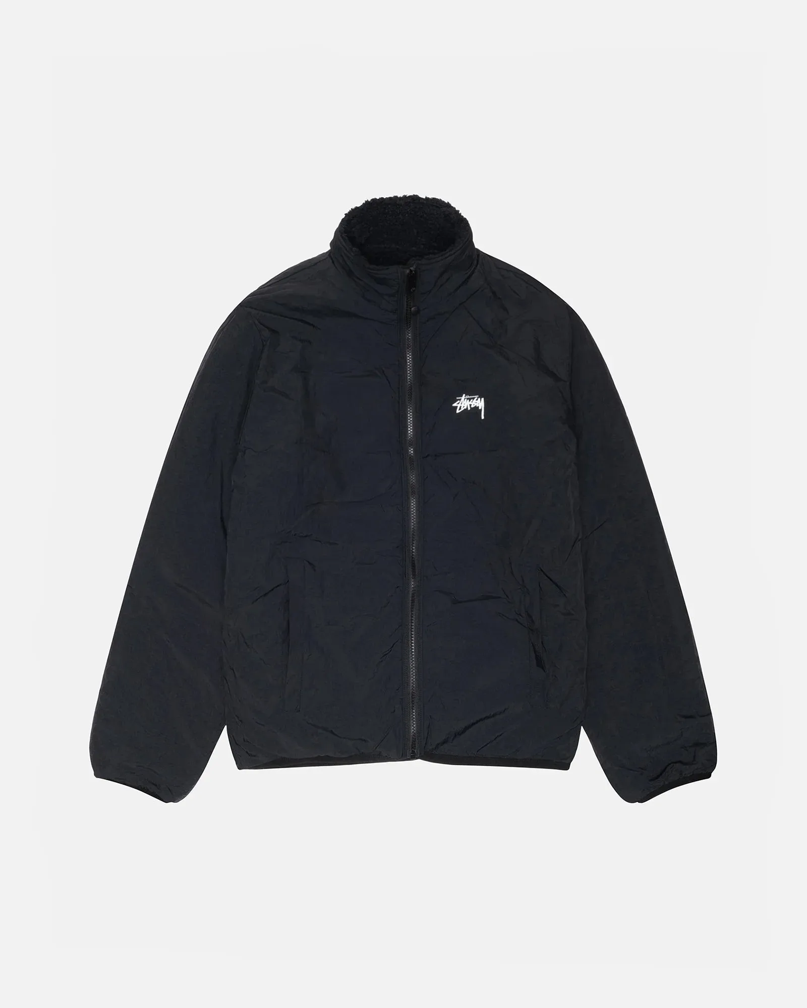 Stüssy Sherpa Reversible Jacket: Black