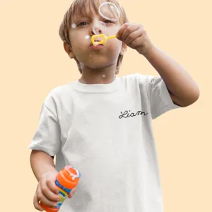 The Kids Chainstitch T-Shirt - White